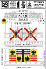 MBC_TYW_22_037 Знамена, 22 мм, Тридцатилетняя война (1618-1648), Империя, Пехота