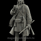 Сборная миниатюра из смолы Капрал гренадерских рот Валлиса 75 mm (1:24) Medieval Forge Miniatures (C-75-130) (C-75-130)