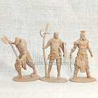 Солдатики из мягкого резиноподобного пластика Саксы, набор 6 шт, 1/32 Soldiers. Есть
