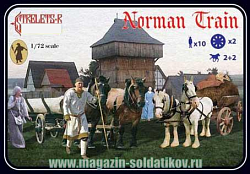 Солдатики из пластика Норманский обоз (1/72) Strelets (128) (128)