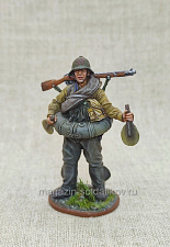 Миниатюра из олова Боец РККА в плавательном костюме МПК., 54 мм, Студия Большой полк - фото