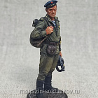 Миниатюра из олова Морской пехотинец с автоматом 1943-45 гг., 54 мм, Студия Большой полк (ИЛ2375.14.01.54) (ИЛ2375.14.01.54 )