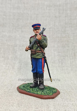 Миниатюра из олова Донской казак 1914-18 гг., 54 мм (ИЛ1975.13.02.54) (ИЛ1975.13.02.54)