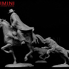 Сборная миниатюра из смолы Игра окончена, XIX век 75 мм, HIMINI
