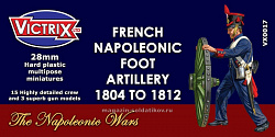 Сборные фигуры из пластика French Napoleonic Foot Artillery 1804 to 1812 Victrix (VXA0017) (VXA0017)
