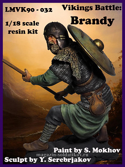 Сборная миниатюра из смолы Vikings Battle: Brandy, 90 мм, Legion Miniatures