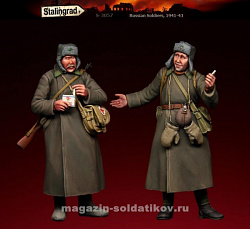 Сборные фигуры из смолы Советские солдаты (зима), 1/35, Stalingrad (3057) (3057)