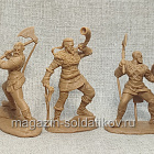 Солдатики из мягкого резиноподобного пластика Викинги №3, набор 6 шт, 1/32 Soldiers. Есть