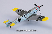 Масштабная модель в сборе и окраске Самолёт Мессершмитт Bf109E-4 (1:72) Easy Model - фото