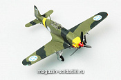 Масштабная модель в сборе и окраске Самолет MS-406, Финляндия 1:72 Easy Model - фото