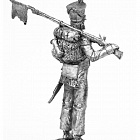 Миниатюра из олова 787 РТ Капрал вольтижеров французской пехоты 1812-15 год, 54 мм, Ратник