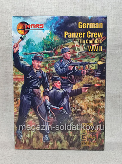Солдатики из пластика German Panzer Crew (in Combat) WWII 1/32, Mars (32035) (32035)
