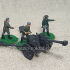 Немецкая гаубица 1/72 (3 фиг.) (Q530-091) (Q530-091)