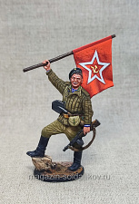 Морской пехотинец с гюйсом, 54 мм, Студия Большой полк - фото