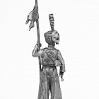 Миниатюра из олова 711 РТ Рядовой эскадрона литовских татар гвардейской кавалерии Наполеона 1812 год, 54 мм, Ратник