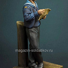Сборная миниатюра из смолы Письмо из дома (Российский Императорский флот, 1890 - 1906), 75 мм, TRILOKA MINIATURES (TLK-75-022) (TLK-75-022)