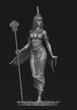 Сборная фигура из металла Египетская богиня - Исида, 54 мм, Chronos miniatures - фото