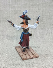 Миниатюра из олова Пиратка, начало XVIII века, 54 мм, Студия Большой полк - фото