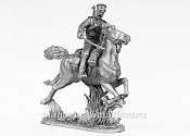 Миниатюра из олова К15 РТ Казак с шашкой, 54 мм, Ратник - фото