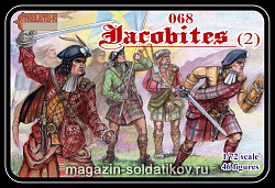 Солдатики из пластика Якобиты, набор №2, (1/72) Strelets (068) (068)