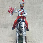 Миниатюра из олова Трубач гвардейских польских улан 1814 г., 54 мм, Студия Большой полк (ИЛ2379.12.03.54) (ИЛ2379.12.03.54)