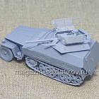 Колесно-гусеничный бронетранспортер Sd.Kfz.250 с зениткой 1/56 3Д Корнукопия (552-028) (552-028)