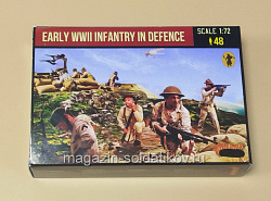 Солдатики из пластика M162 Early WWII US Infantry in Defence (1/72) Strelets (М162) (М162)
