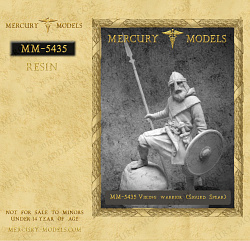 Сборная фигура из смолы Vikinng warrior (Sigurd Spear), 54 mm. Mercury Models