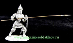 Миниатюра из металла Русский копейщик Большого полка, 54 мм, Магазин Солдатики