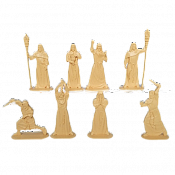 Солдатики из пластика Тайный Орден Мертвого Пламени (8 шт, бежевый), 54 мм Воины и битвы - фото