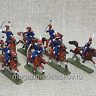 Солдатики из пластика в росписи Донские казаки 1812 (сабли) - набор 7 шт., Звезда (Q566-025) (Q566-025)