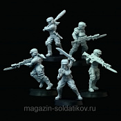 fb-12 Female Soldiers in melee Miniatures, 28mm, Brother Vinni
