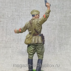 Комбат, капитан пехоты Красной Армии, 1941-43гг. СССР, 54мм, Красный фронт, 54 мм (КФ-017) (КФ-017)