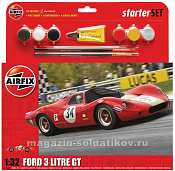 Сборная модель из пластика А Автомобиль Ford 3 GT (1/32) Airfix - фото