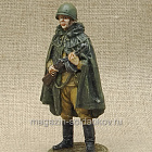 Советский автоматчик в плащ-палатке, 54 мм (430-057) (430-057)