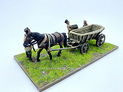 Сборная миниатюра из металла и смоллы Повозка Махно 28 мм, АРЕС и STP-miniatures