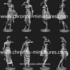 Сборная миниатюра из смолы Индийская женщина-телохранитель, 4-2 века до н.э., 54 мм, Chronos miniatures