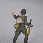 Миниатюра в росписи Гвардии рядовой Красной Армии, 1943-45 гг. СССР, 1:32, Сибирский партизан (СП070) (СП070)