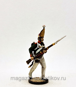 Миниатюра из олова Гренадер Павловского гренадерского полка, Россия 1811-13, 54 мм, Студия Большой полк (ИЛ0414.12.02.54) (ИЛ0414.12.02.54)