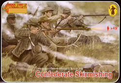 Солдатики из пластика Confederates Skirmishing(1/72) Strelets (158) (158)