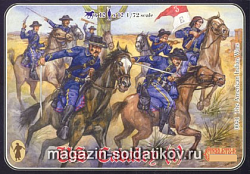 Солдатики из пластика Американская кавалерия. Набор №1 (1/72) Strelets (041) (041)