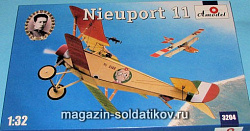 Сборная модель из пластика Nieuport 11 Итальянский истребитель Amodel (1/32)