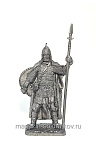 Миниатюра из олова 357. Пеший ратник. Русь XI-XV вв, 54 мм, EK Castings - фото