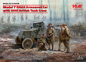 35670 Бронеавтомобиль Model T RNAS с британским танковым с экипажем I МВ (1/35) ICM