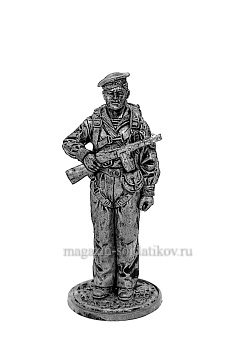 Миниатюра из олова Краснофлотец парашютист-десантник, 1941г.СССР, 54мм. EK Castings (WW2-85) (WW2-85)