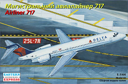 Сборная модель из пластика Авиалайнер 717 Star Alliance (1/144) Восточный экспресс