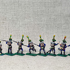 Солдатики из пластика в росписи Французские вольтижеры 1812 - набор 8 шт., Звезда (Q566-038) (Q566-038)