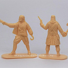 Солдатики из пластика Пираты, набор 2 шт (бежевые), 1:32, Уфимский солдатик