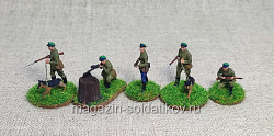 530-122 Советские пограничники - 5 шт., набор в росписи 1/72 (530-122 н5шт) (530-122 н5шт)