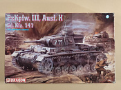 Сборная модель из пластика 9029 Sd.Kfz. 141 Panzerkampfwagen III Ausf. H (1/35) Dragon - фото